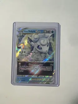 Alolan Vulpix Vstar Pokemon Prize Series 3 Pack Promo Pokemon Card NM/LP Stamp - Image 1