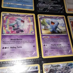 Pokemon TCG Binder Page Lot of 9 Holo Cards & basic Gyrados Wobbuffet Darkrai EX - Image 4