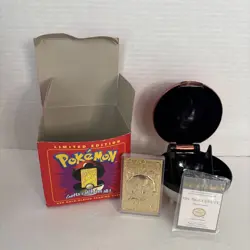Burger King 1999 Pokemon 23K Gold-Plated Trading Card Complete Set Of 6 Limited - Image 5