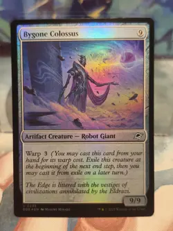 FOIL U 0235 Bygone Colossus Robot Artifact Uncommon Edge of Eternities MTG Card - Image 1