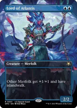 MTG English Lord of Atlantis (Borderless) NM Foil Special Guests - Image 1