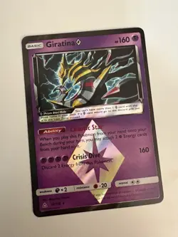 Pokemon TCG Giratina Prism Star Holo Card 58/156 SM Ultra Prism Nm - Image 1