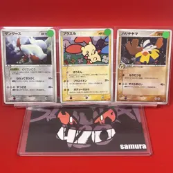 3set EX) Pokemon Card ADV-Era Special Set Japanese Zangose Plusle Hariyama Holo - Image 1