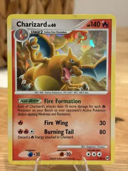 Pokemon TCG Charizard Arceus Holo Card 1/99 Cracked Ice DMG Condition - Image 1