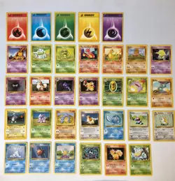 Pokemon Original Base Set 32 of 102 Pokemon Game Cards Mint Card Collection - Image 1