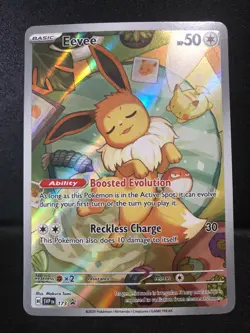 Pokemon Card TCG - Eevee SVP 173 Scarlet & Violet Black Star Promo Near Mint - Image 1