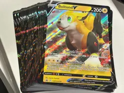 LOT OF (75) JUMBO Boltund V SWSH219 - Pokemon TCG Full Art Promo Card - NM - Image 1
