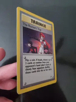 The Rocket's Trap 19/132 Holo Pokemon TCG Gym Heroes Trainer Card Lightly Played - Image 3