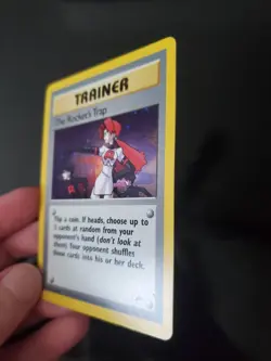 The Rocket's Trap 19/132 Holo Pokemon TCG Gym Heroes Trainer Card Lightly Played - Image 4