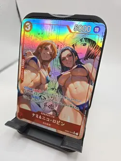 Textured Nami Bikini Waifu Japanese One Piece Card Game Manga Art Card Lewd - Image 2