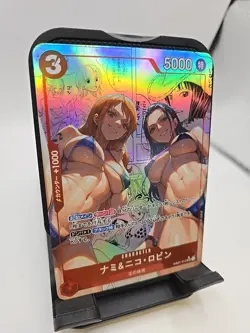 Textured Nami Bikini Waifu Japanese One Piece Card Game Manga Art Card Lewd - Image 3