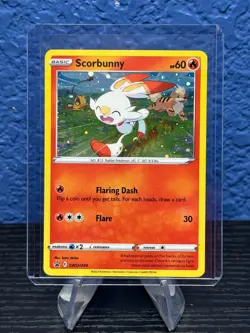 Scorbunny Cosmos Holo SWSH244 SWSH Sword & Shield Promo Cards Holo - Image 1