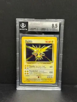 1999 Pokemon Zapdos Holo 16/102 Base Set Unlimited English BGS 8.5 - Image 1