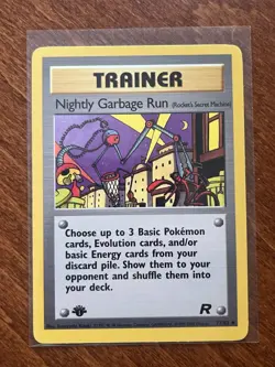 2000 Pokemon Team Rocket Nightly Garbage Run 1st Edition #77/82 Uncommon - MP - Image 1