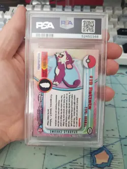 2000 Topps Chrome Pokemon Rattata #19 Sparkle Chrome PSA 9, POP 6 RARE! - Image 2