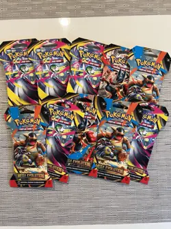 10X Pokemon TCG Mega Evolution Sleeved Booster Packs - Sealed - Image 1