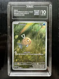 Pokemon TAG 10 Feebas Illustration Rare 198/191 Surging Sparks - Image 1
