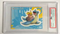 PSA 10 Pikachu Lapras Pokemon Center Online Get Chance sticker POP2 - Image 1