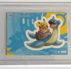 PSA 10 Pikachu Lapras Pokemon Center Online Get Chance sticker POP2 - Image 2