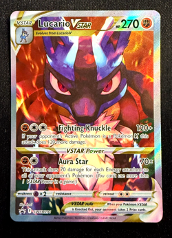 Pokemon TCG Lucario VSTAR SWSH291 Sword & Shield: Crown Zenith Promo Full Art - Image 1