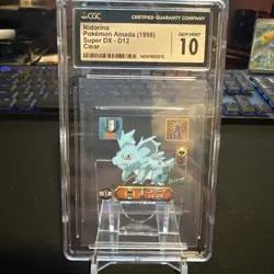 1998 Pokemon Japanese Amada Super Dx Clear Nidorina #D12 CGC 10 - Image 1