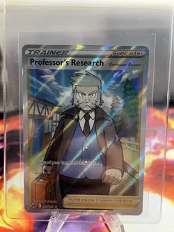 Pokemon TCG Professor's Research (Full Art) Crown Zenith 150/159 Holo Ultra Rare - Image 1