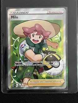 Pokemon TCG Milo Astral Radiance TG27/TG30 Ultra Rare Full Art Trainer NM - Image 1