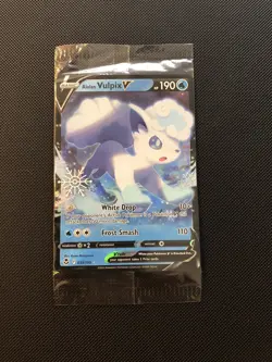 Sealed Alolan Vulpix V 033/195 Pokemon Silver Tempest variant - Image 1