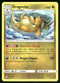 Dragonite 151/236 Rare Normal NM Pokemon SM - Unified Minds - Image 1