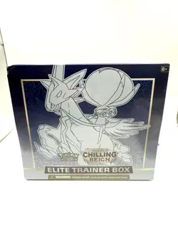 EN Pokemon Chilling Reign Ice Rider Calyrex Factory Sealed Elite Trainer Box - Image 2