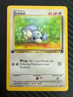 Pokemon TCG Dratini Team Rocket 53/82 Regular 1st Edition Common LP - Image 1