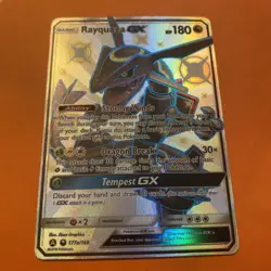 2018 POKEMON SUN & MOON CELESTIAL STORM #177A FULL ART/RAYQUAZA GX English - Image 1