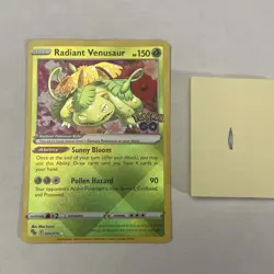 Radiant Venusaur Pokemon GO 004/078 Holo Radiant Rare-Pokemon TCG - Image 2