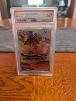 2023 Pokemon Scarlet & Violet Paradox Rift Magby #186/182 PSA 9 - Image 1