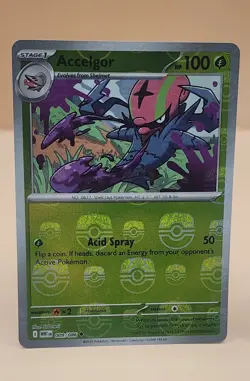 2025 Pokemon SV White Flare Accelgor Reverse Holo Master Ball Uncommon #009/086 - Image 2