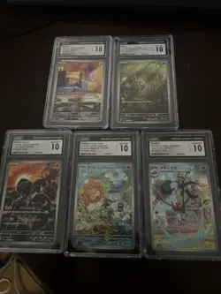 set of 5 cgc 10 japanese pokemon Art Rares (Japanese Sets From 2023 And 2024) - Image 1