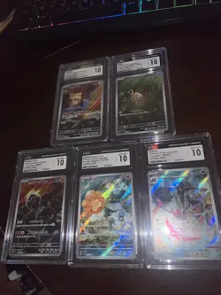 set of 5 cgc 10 japanese pokemon Art Rares (Japanese Sets From 2023 And 2024) - Image 2