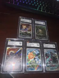 set of 5 cgc 10 japanese pokemon Art Rares (Japanese Sets From 2023 And 2024) - Image 3