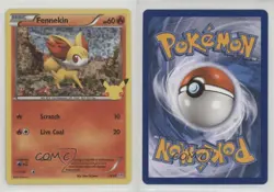 Fennekin Confetti Holo Pokemon Sword & Shield McDonald's Collection #14 - Image 3