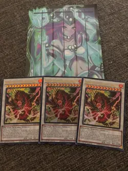 Yugioh 3x Snake-Eyes Vengeance Dragon ALIN-EN040 Alliance Insight 1st Edition NM - Image 1