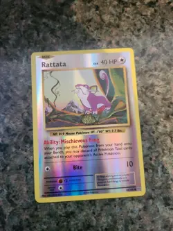Rattata - 66/108 - Common Reverse Holo Pokemon TCG Card - Image 1