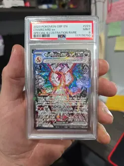 Pokemon TCG Charizard EX Obsidian Flames Holo Card 223/197 Psa 9 - Image 1