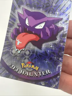 2000 Topps Pokemon Tv Animation Edition Blue Foil Card #93 Haunter Damage - Image 2