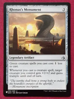 Magic The Gathering MYSTERY BOOSTER MB1 RHONAS'S MONUMENT artifact card MTG - Image 1