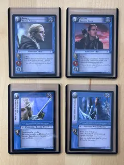LEGOLAS (RARE) COLLECTION (LORD OF THE RINGS TCG, LOT OF 4 RARE CARDS) - Image 1