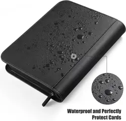 Trading Card Binder 4 Pocket Card Album Folder Holds up to 288 Cards with 36 Sle - Image 4