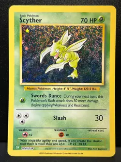 Scyther 006/032 SWSH Classic Collection Holo Deck Pokemon Card AA6 NM1 - Image 1