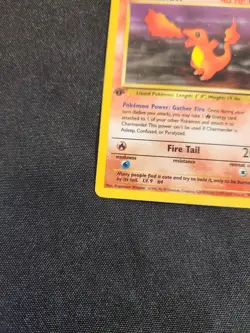 Charmander 50/82 - Rare - 1st Edition Team Rocket Vintage Pokemon Card - LP - Image 2