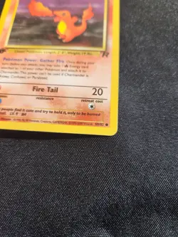 Charmander 50/82 - Rare - 1st Edition Team Rocket Vintage Pokemon Card - LP - Image 3
