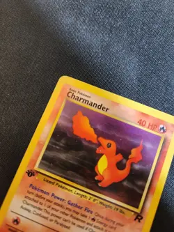 Charmander 50/82 - Rare - 1st Edition Team Rocket Vintage Pokemon Card - LP - Image 5